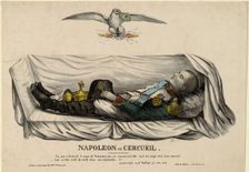 Napoleon's coffin, c. 1840. Artist: Anonymous