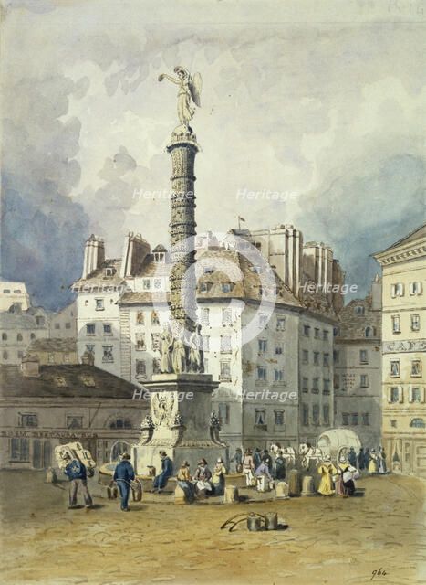 Napoleon's Column, Place du Chatelet, Paris, 19th century. Artist: Anon