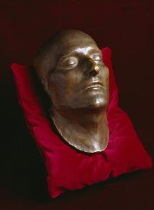 Napoleon's death mask on display in the Basement Gallery, Apsley House, London, c1980-c2017. Artist: Historic England Staff Photographer