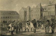 Napoleon's Departure from Fontainebleau, 20 April 1814, (1921). Creator: Unknown