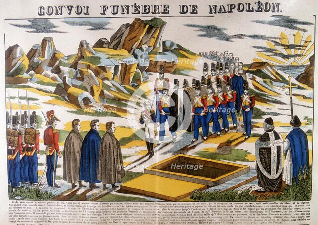Napoleon's funeral cortege, St Helena, 1821 (1826). Artist: Anon
