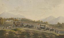 Napoleon's Funeral procession. Saint Helena, 8th May 1821, 1821