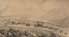 Napoleon's Funeral procession. Saint Helena, 9th May 1821, 1839