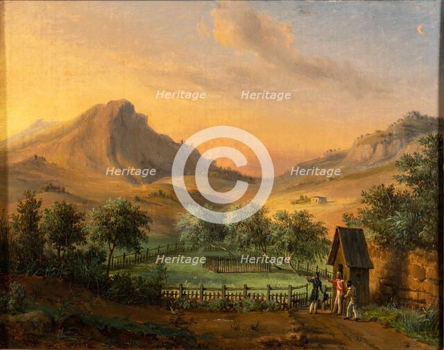 Napoleon's tomb on St Helena Island in Geranium valley. Creator: Ricois, François Edme (1795-1881).