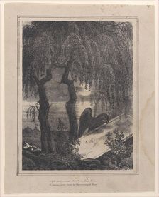 Napoleon's tomb with a hidden silhouette, 1838-93. Creator: Francois-Charles Oberthür