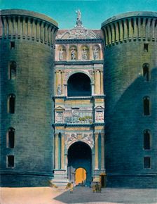 Napoli - Castel Nuovo, Arco D'Aragona c1900. Creator: Unknown