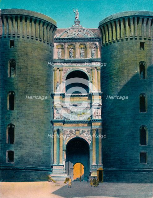 'Napoli - Castel Nuovo, Arco D'Aragona', c1900. Creator: Unknown.