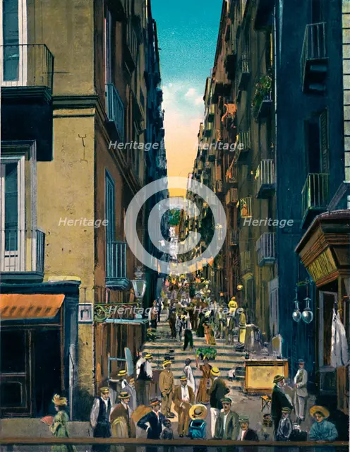 'Napoli - Gradoni Di Chiaia', c1900. Creator: Unknown.