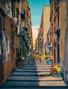 Napoli - Pallonetti Santa Lucia c1900. Creator: Unknown