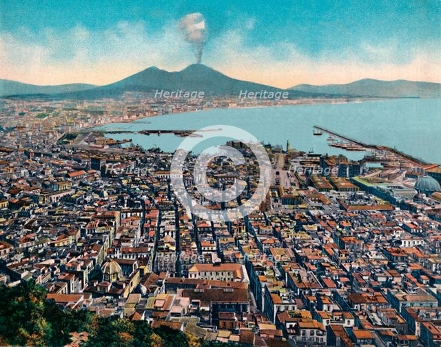 'Napoli - Panorama Da S. Martino', (View from San Martino), c1900. Creator: Unknown.