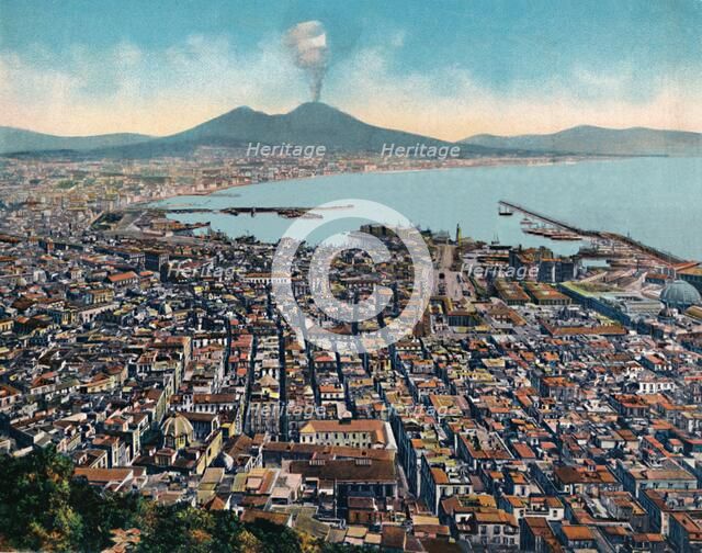 'Napoli - Panorama Da S. Martino', (View from San Martino), c1900. Creator: Unknown.