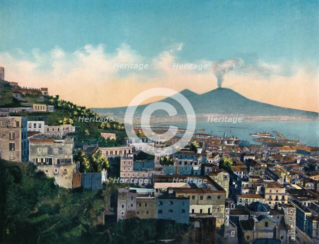 'Napoli - Panorama Da Via Tasso', (From Via Tasso), c1900. Creator: Unknown.