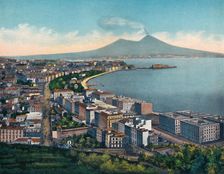Napoli - Panorama Da Villa Patrizia, Vomero (From Dilla Patrizia, Vomero), c1900. Creator: Unknown
