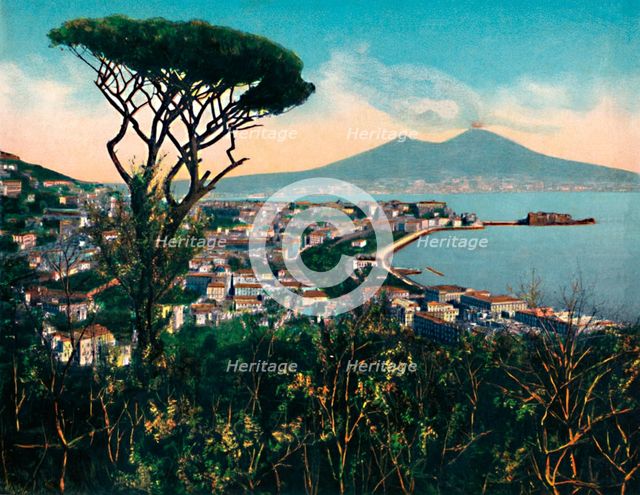 'Napoli - Panorama Dalla Tomba Di Virgilio', (Tomb of Virgil ), c1900. Creator: Unknown.