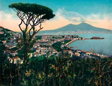 Napoli - Panorama Dalla Tomba Di Virgilio (Tomb of Virgil ), c1900. Creator: Unknown