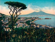 Napoli - Panorama Dalla Tomba Di Virgilio (Tomb of Virgil ), c1900. Creator: Unknown
