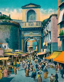 Napoli - Porta Capuana c1900. Creator: Unknown