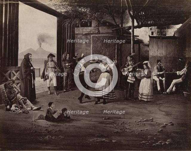 Napoli Tarantella, ca. 1870. Creator: Giorgio Sommer.