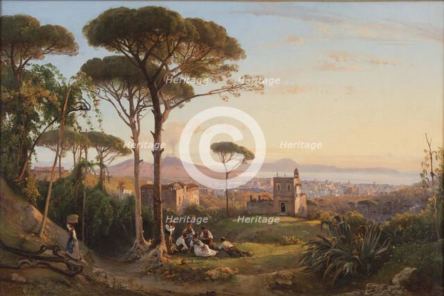Naples seen from La Conocchia, 1844. Creator: Gigante, Giacinto (1806-1876).