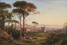 Naples seen from La Conocchia, 1844. Creator: Gigante, Giacinto (1806-1876)