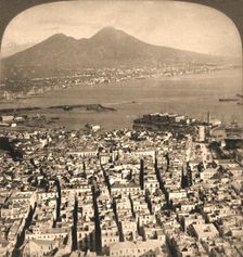 Naples ,The Bay and Vesuvius, Italy 1897. Creator: Works and Sun Sculpture Studios