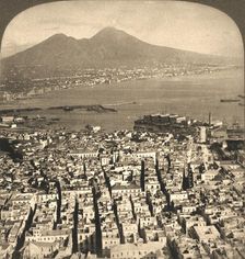 Naples ,The Bay and Vesuvius, Italy 1897. Creator: Works and Sun Sculpture Studios