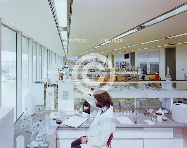 Napp Laboratories, Milton Road, Cambridge Science Park, Milton, Cambridgeshire, 06/09/1983. Creator: John Laing plc.