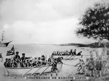 Narciso Lopez landing in Cardenas, (1850), 1920s