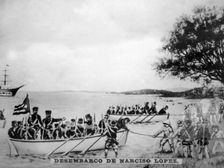 Narciso Lopez landing in Cardenas, (1850), 1920s