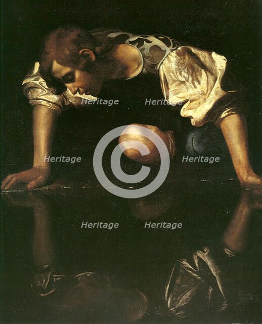 Narcissus, 1598-1599. Artist: Caravaggio, Michelangelo (1571-1610)