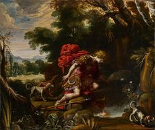 Narcissus, about 1630. Creator: Claude Vignon