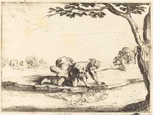 Narcissus Looking in the Water, 1628. Creator: Jacques Callot