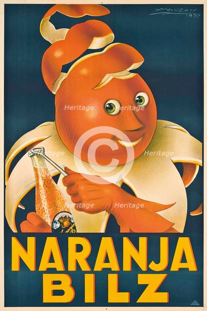 Naranja Bilz, 1937. Creator: Mauzan, Luciano Achille (1883-1952).