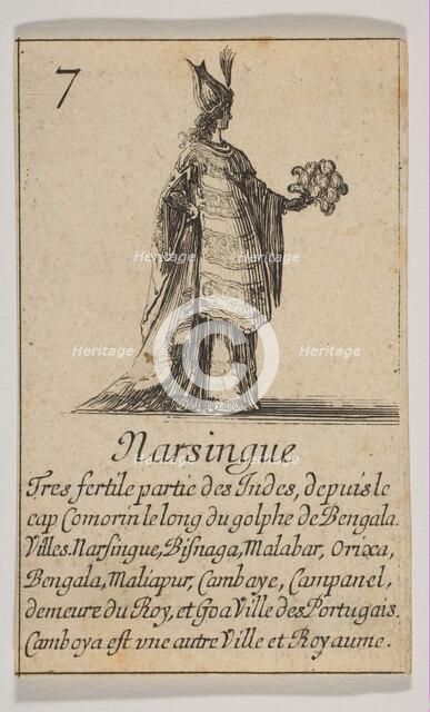 Narsingue, 1644. Creator: Stefano della Bella.