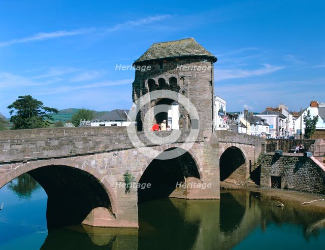 Narrow Bridge, Monmouth, Monmouthshire, Wales. Creator: Peter Thompson.