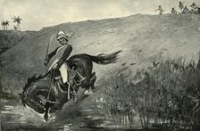 Narrow Escape of Lieutenant Roberts While Pursued by Natives Near Lucknow (1901). Creator: Sidney E Paget
