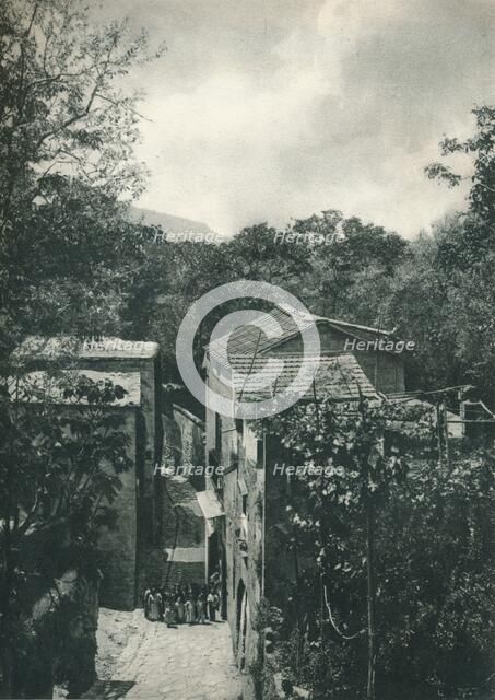 Narrow street, Capri, Italy, 1927. Artist: Eugen Poppel.