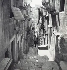 Narrow street in Dubrovnik, Croatia, Yugoslavia, 1939. Creator: Unknown