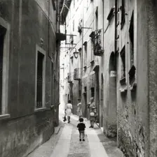 Narrow street in Orta San Giulio, Lake Orta, Italy, c1955. Creator: Arthur Charles Kirby Ware