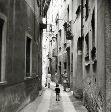 Narrow street in Orta San Giulio, Lake Orta, Italy, c1955. Creator: Arthur Charles Kirby Ware
