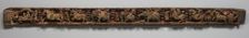 Narrative Frieze: Procession with Dignitary in a Palanquin Architrave from a Jain Temple, 1500s-1600 Creator: Unknown