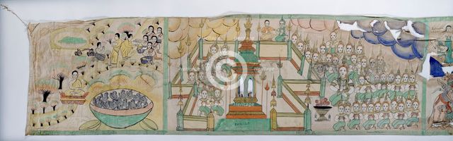 Narrative Scroll: Vessantara Jataka, 1st half 20th century. Creator: Unknown.