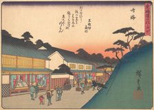 Narumi, from the series The Fifty-three Stations of the Tokaido Road, early ..., early 20th century. Creator: Ando Hiroshige