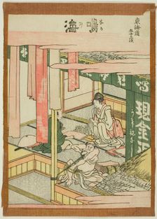 Narumi, from the series "Fifty-three Stations of the Tokaido (Tokaido gojusan tsugi)", Japan, c.1806 Creator: Hokusai