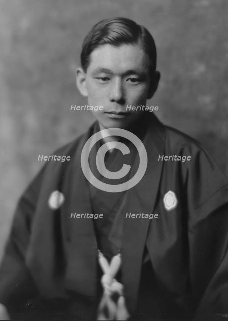 Naruse, M.S., Mr., portrait photograph, 1916 or 1917. Creator: Arnold Genthe.