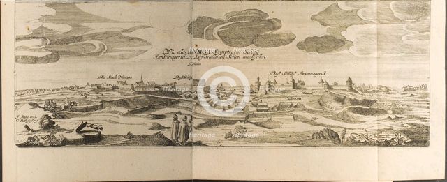 Narva (Illustration from Travels to the Great Duke of Muscovy and the King of Persia by Adam Olear Artist: Rothgiesser, Christian Lorenzen (?-1659)