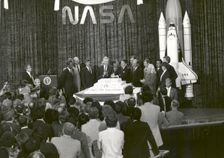 NASA Celebrates its 25th Anniversary, Washington, D.C., October 19, 1983. Creator: NASA