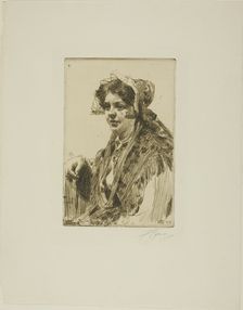 Nåskulla, 1910. Creator: Anders Leonard Zorn