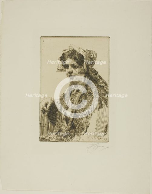 Nåskulla, 1910. Creator: Anders Leonard Zorn.