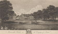 Nash Court in Boughton, in the County of Kent, from Edward Hasted's, The History and To..., 1777-90. Creator: Anon